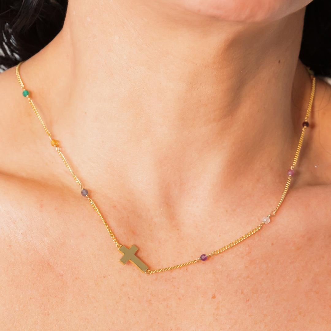 STB, CROSS MULTI COLOR CHAIN