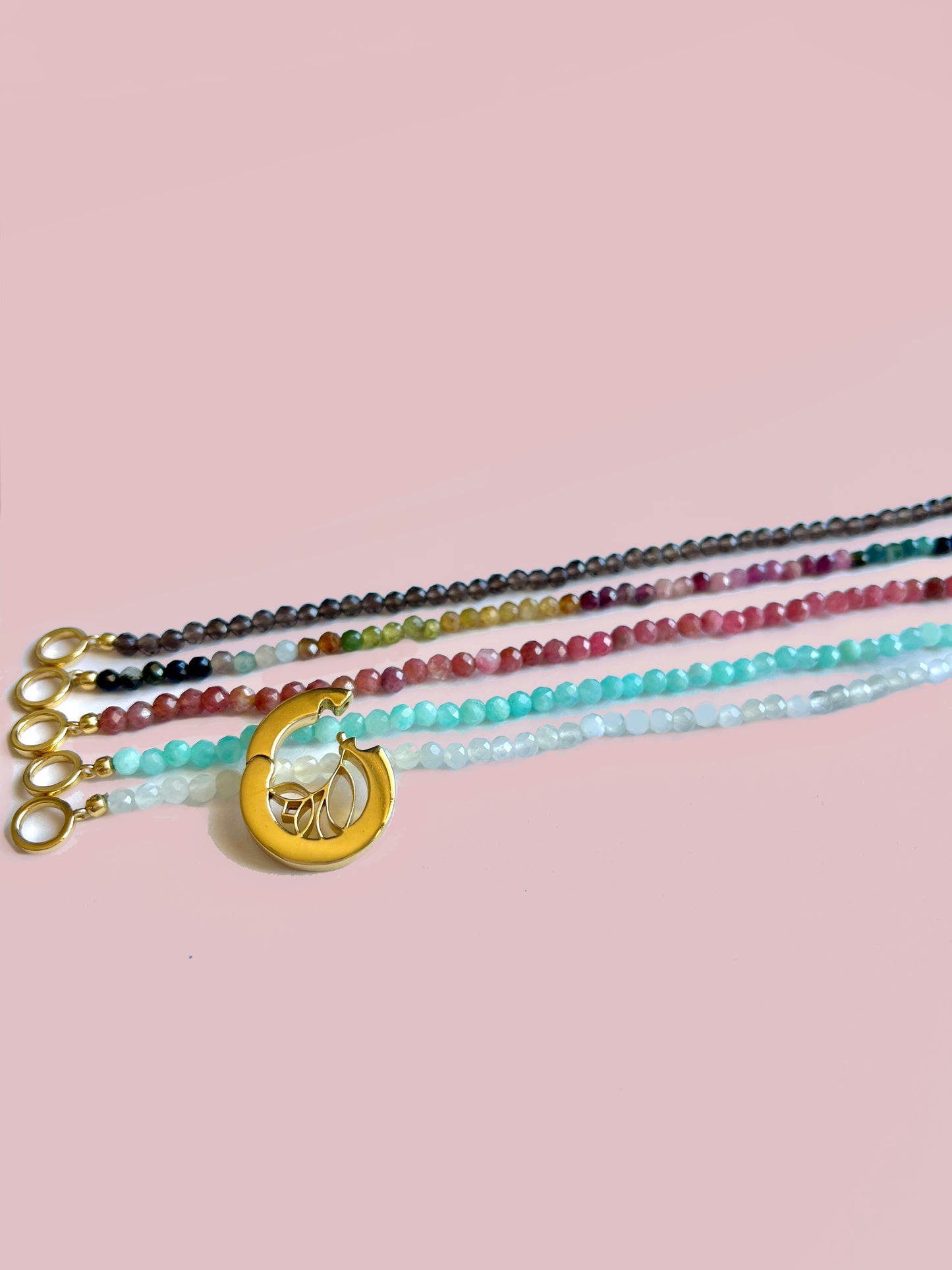 STB, BLOSSOM PEBBLES STRAND - MBP - GREEN