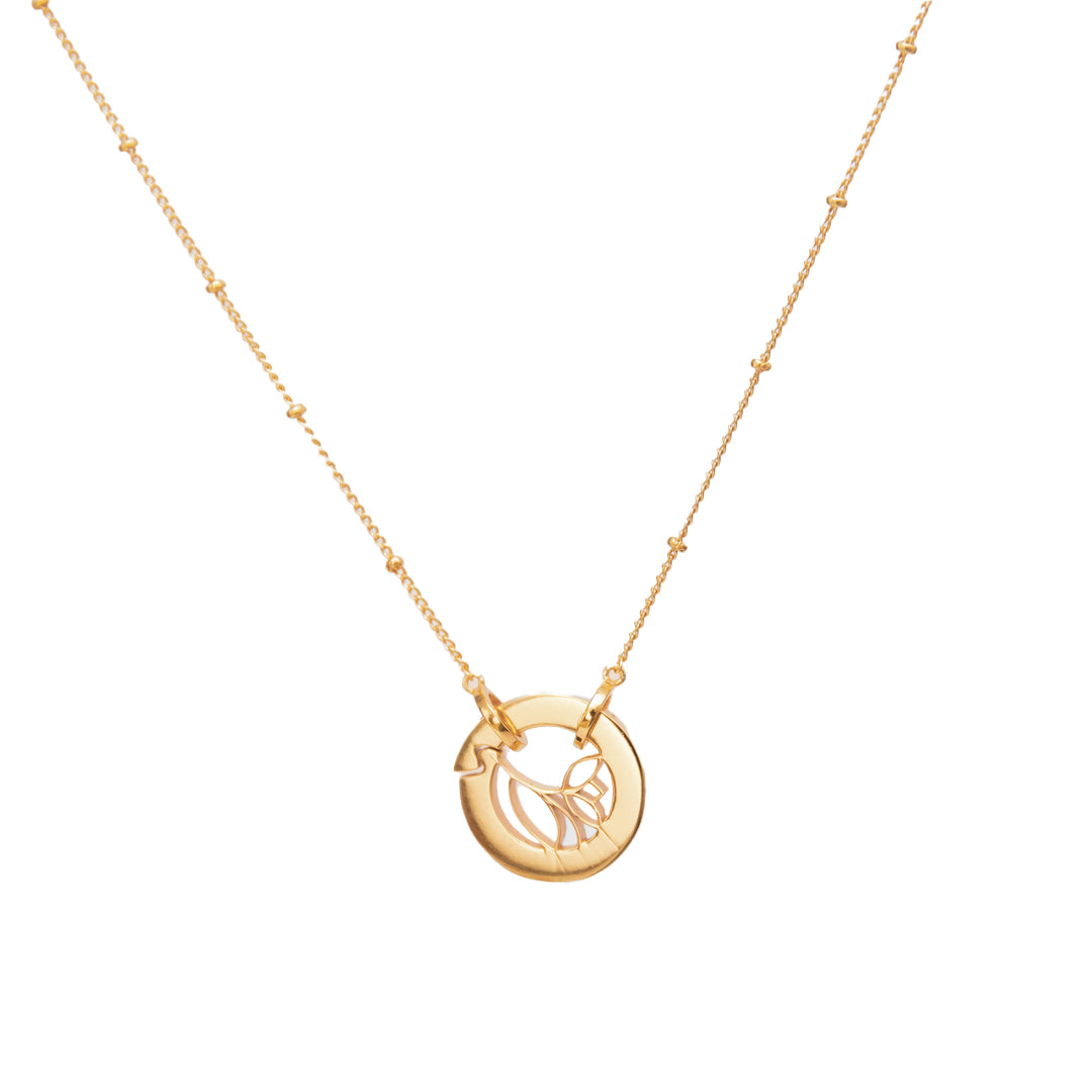 STB FLOWER CHARM DOT - CHAIN NECKLACE