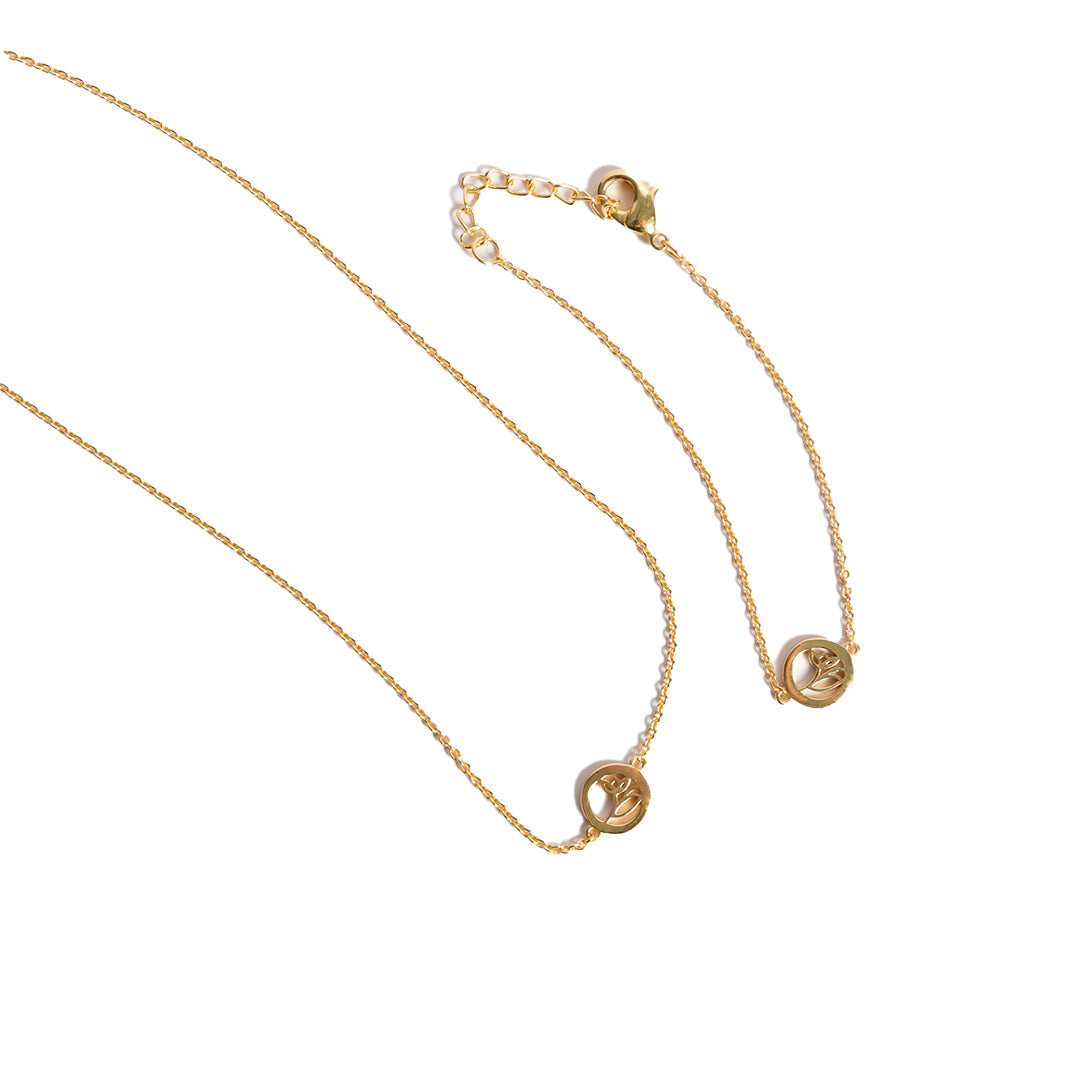 STB, FLOWER MINI NECKLACE