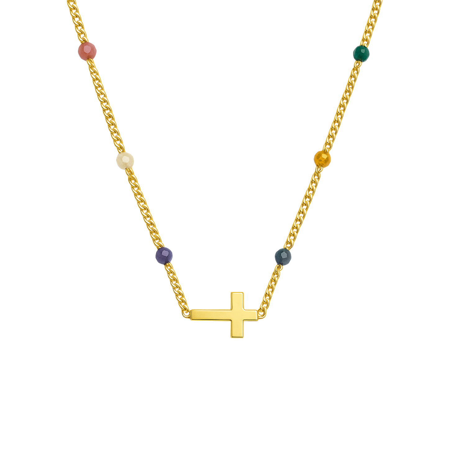 STB, CROSS MULTI COLOR CHAIN