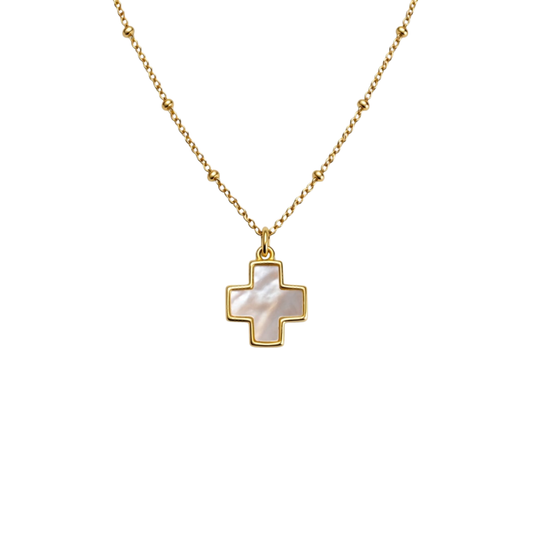 STB,  LUMIÈRE CROSS NECKLACE