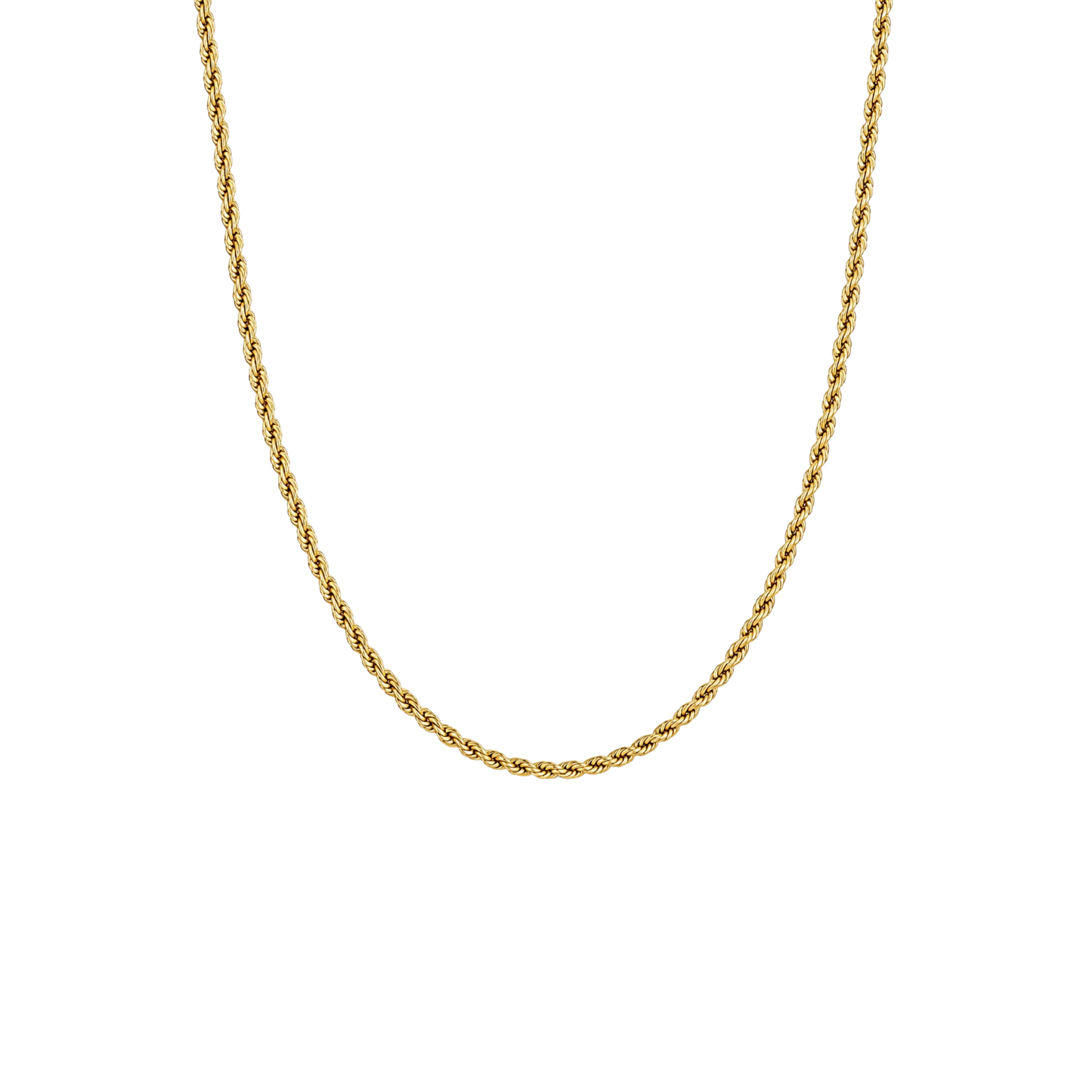 STB, ISABELLA SLIM ROPE CHAIN - GOLD