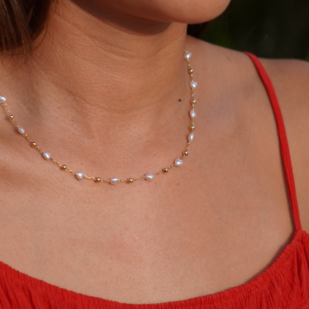 STB, PEARL LOVE NECKLACE