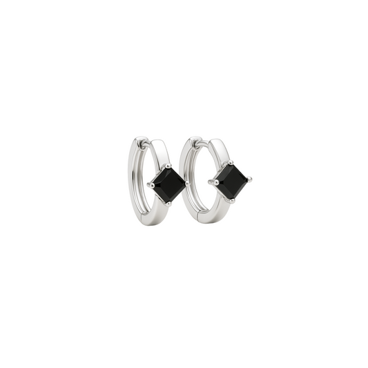 STB EARRINGS, SILVER SUN AND SILK