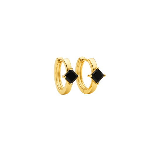 STB EARRINGS, GOLD SUN AND SILK