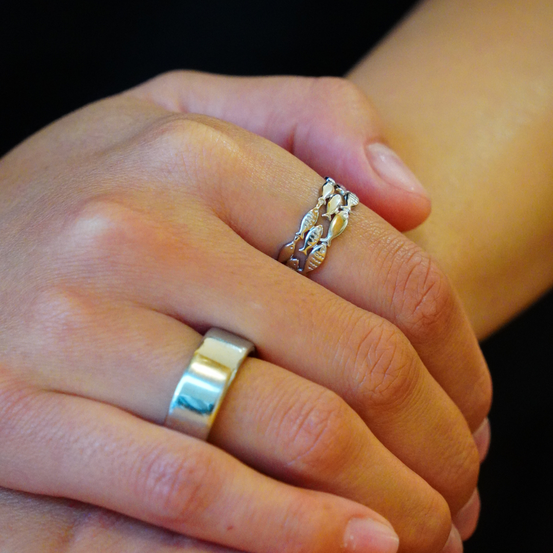 STB, CARDUMEN SILVER RING