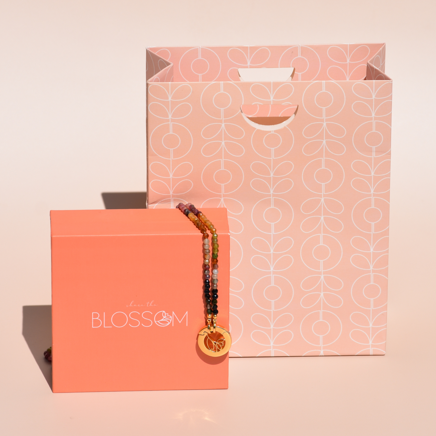 STB, FLOWER BLOSSOM PEBBLES NECKLACE - MULTICOLOR - ATS