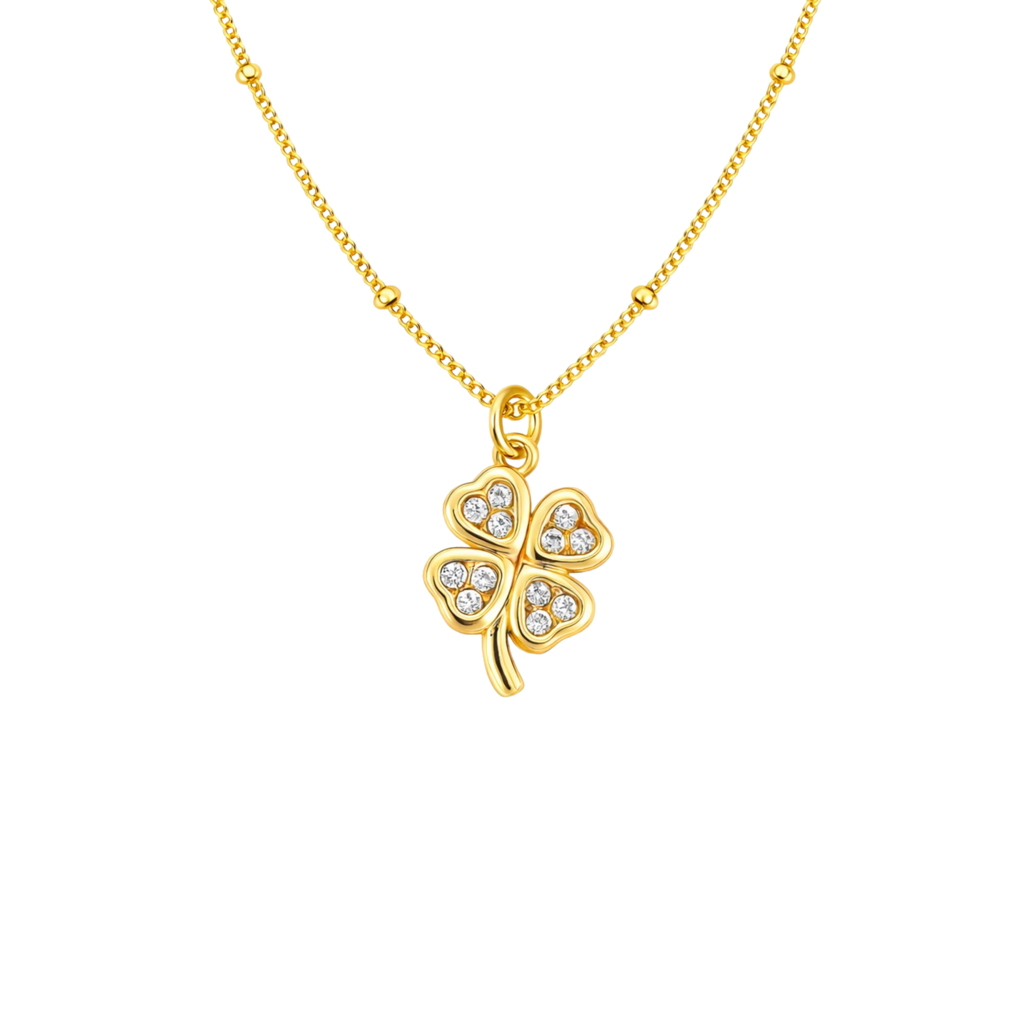 STB, GOLDEN CLOVER NECKLACE