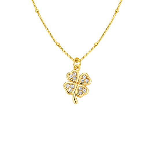 STB, GOLDEN CLOVER NECKLACE