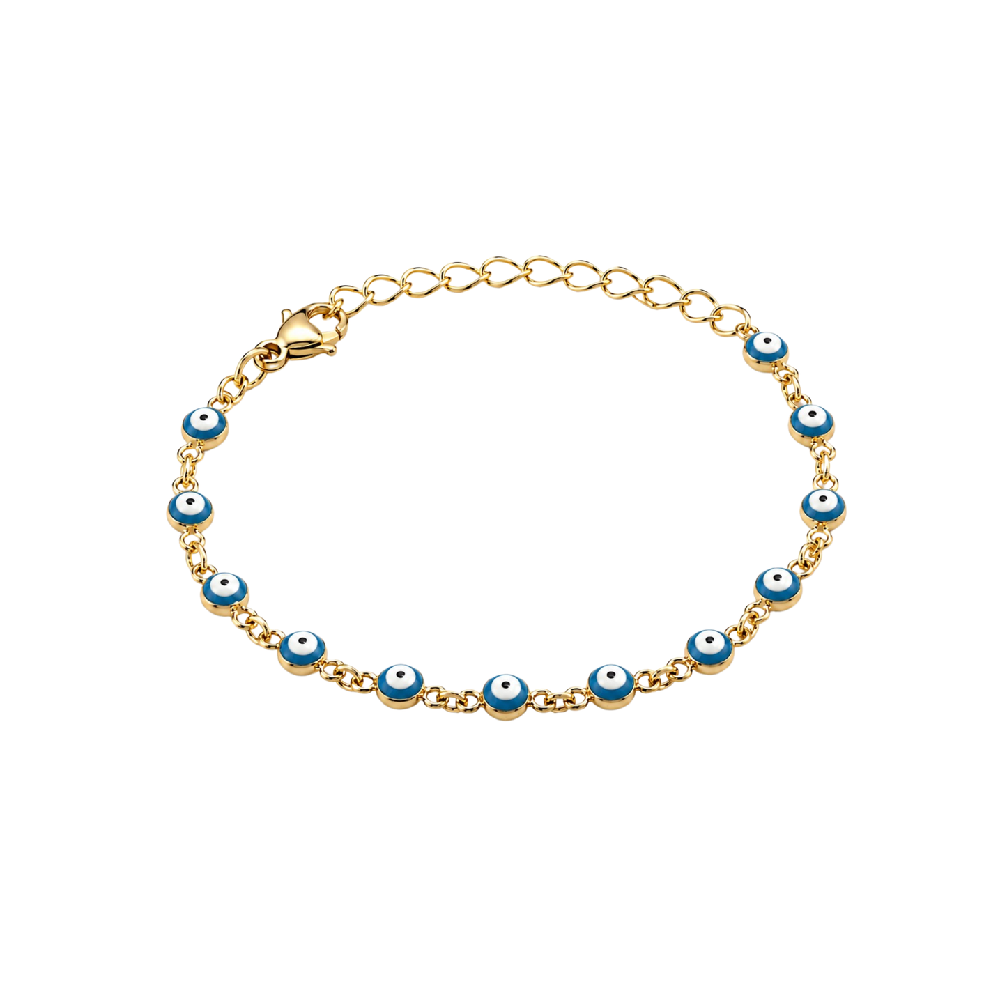 A STB,  BLUE EYE GOLD BRACELET