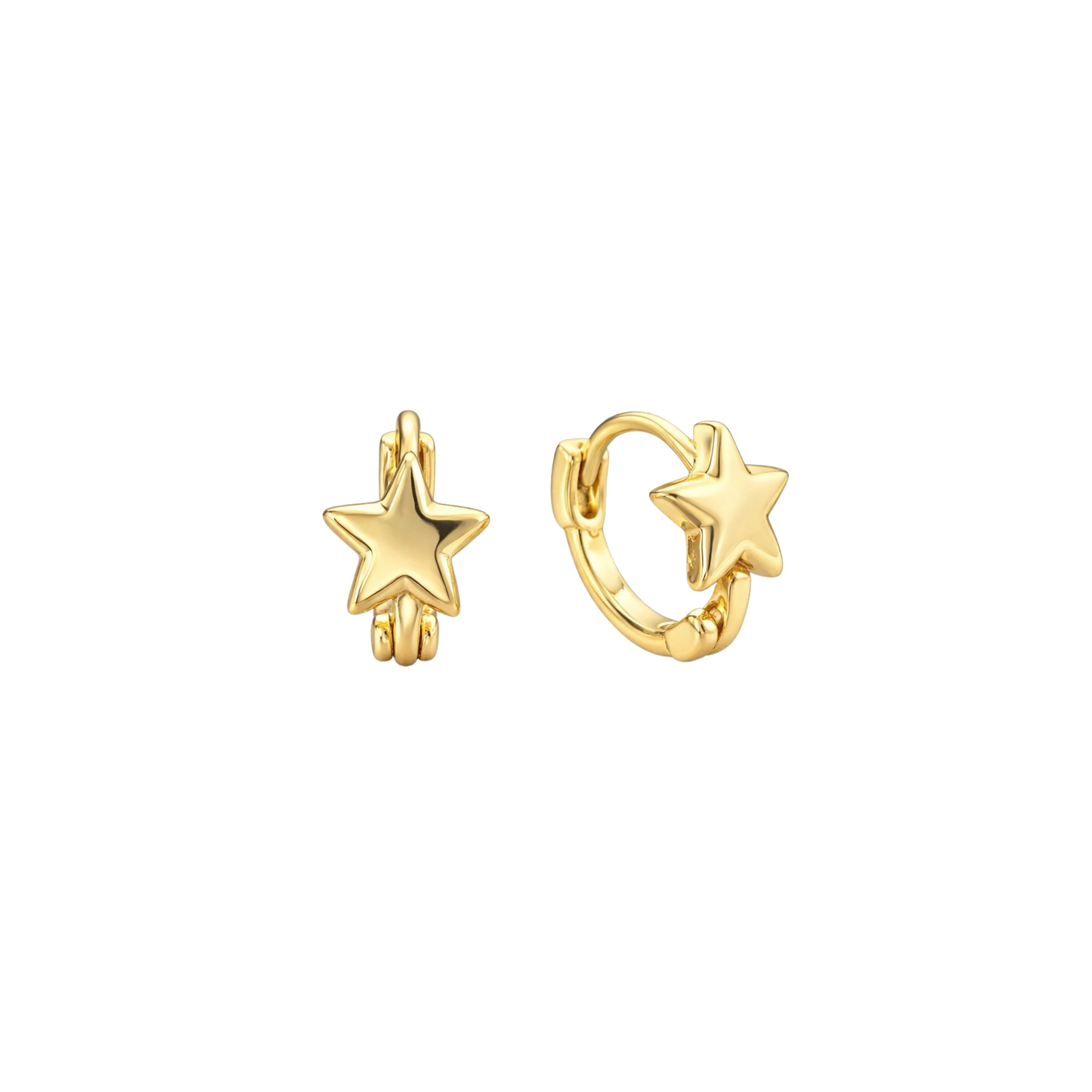 STB EARRINGS, GOLD STAR SMALL