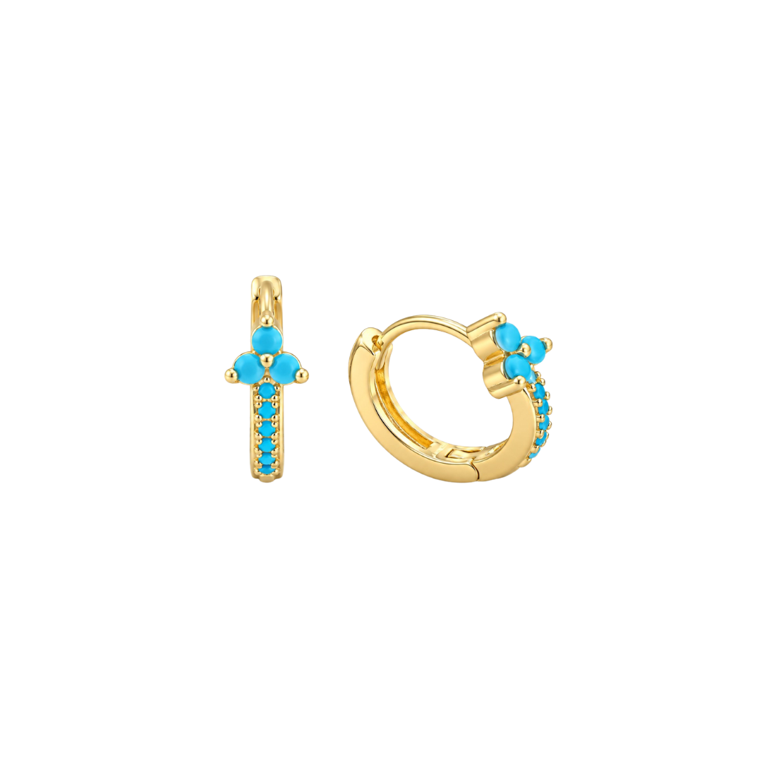 STB EARRING,  DAISY SMALL HUGGIE