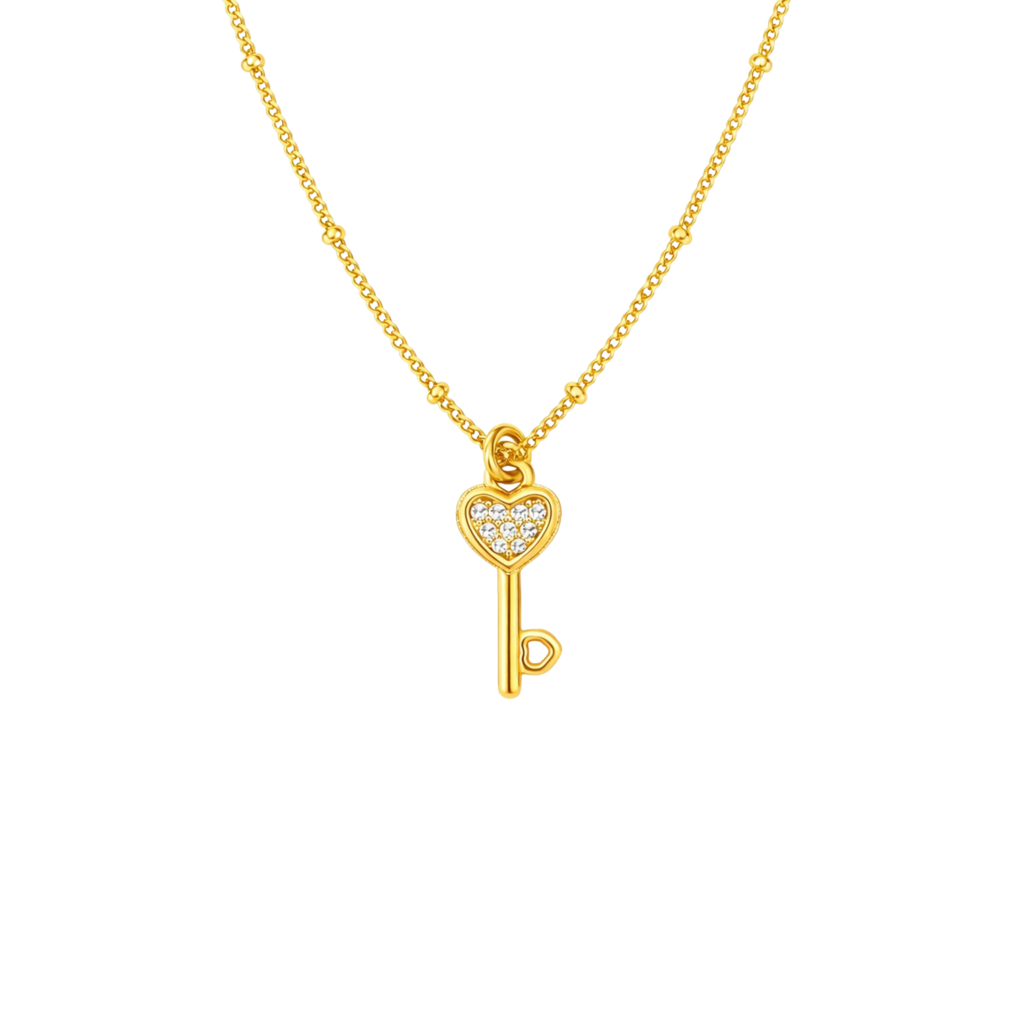 STB, HEART KEY NECKLACE