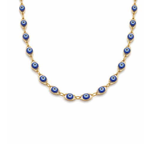 STB, BLUE AURA NECKLACE