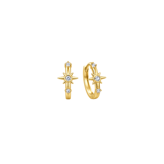 STB EARRINGS, ⁠SOLARIS MEDIUM HUGGIE