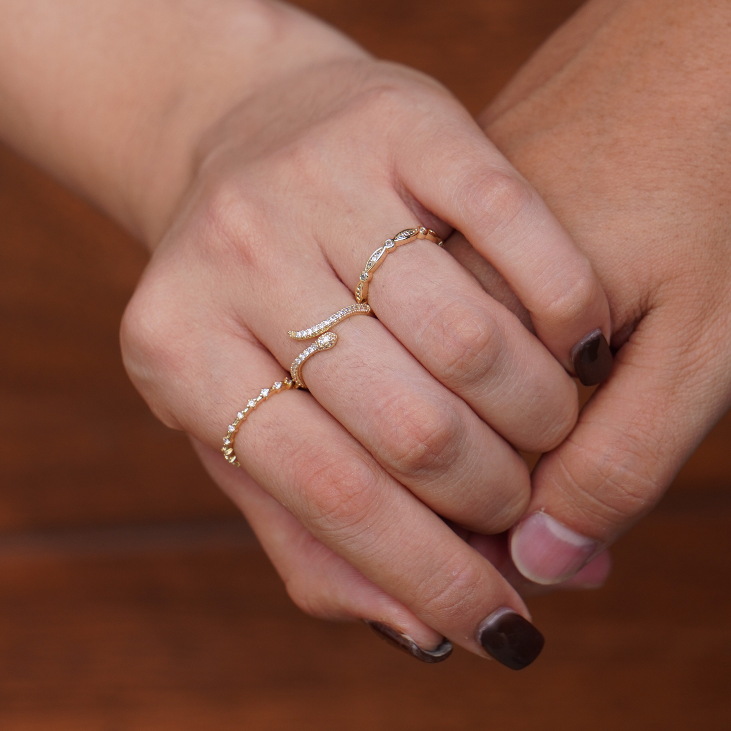 STB, GOLDEN SERPENT RING